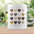 Cute Friends Forever Watercolor Patterned Hearts Friendship Coffee Mug Gifts ideas