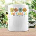 First Grade Dream Team Retro Groovy First Day Of School Coffee Mug Gifts ideas