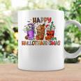 Happy Hallowthanksmas Iced Coffee Pumpkin Spice Caffeinated Coffee Mug Gifts ideas
