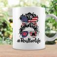 Happy July 4Th Day Real Estate Messy Buns Usa Flag Coffee Mug Gifts ideas