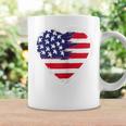 Heart Us Flag 4Th Of July Patriotic American Stars Stripes Coffee Mug Gifts ideas