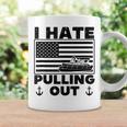 I Hate Pulling Out Boating Pontoon Boat Captain Funny Retro Coffee Mug Gifts ideas