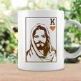 Jesus King Of Hearts Card Christian For Men Women Coffee Mug Gifts ideas