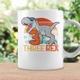 Kids Boys Three Rex 3Rd Birthday Third Dinosaur 3 Year Old Coffee Mug Gifts ideas