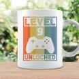 Kids Level 9 Unlocked - Video Gamer - 9Th Birthday Gaming Gift Coffee Mug Gifts ideas