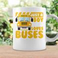 Kids School Bus Boys Funny Just A Boy Who Loves Buses Coffee Mug Gifts ideas