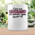 Leopard I Love My Husband But Sometimes I Wanna Square Up Coffee Mug Gifts ideas
