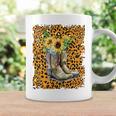 Leopard Sunflower Cowgirl Boot For Cowgirl Country Girl Coffee Mug Gifts ideas