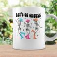 Let's Go Ghouls Halloween Western Spooky Skeletons Dancing Coffee Mug Gifts ideas