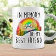 In Memory Of My Best Friend Pet Loss Dog Cat Rainbow Quote Coffee Mug Gifts ideas