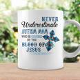 Never Underestimate Autism Mom Covered By Blood Of Jesus Gifts For Mom Funny Gifts Coffee Mug Gifts ideas
