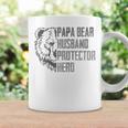 Papa Bear Husband Protector Hero Dad Funny Fathers Day Coffee Mug Gifts ideas