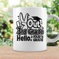 Peace Out 3Rd Grade Hello 4Th Grade Teacher Graduation Cap Coffee Mug Gifts ideas