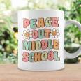 Peace Out Middle School Graduation Groovy Last Day Of School Coffee Mug Gifts ideas