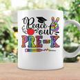Peace Out Pre K Tie Dye Graduation Class Of 2023 Hand Sign Coffee Mug Gifts ideas