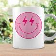 Pink Smile Face Cute Happy Lightning Smiling Face Coffee Mug Gifts ideas