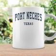 Port Neches Texas Tx Vintage Varsity Sports Navy Coffee Mug Gifts ideas