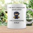 Programmer Coder Engineer Developer Debugging NinjaCoffee Mug Gifts ideas