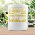 Purple & Gold Game Day Group For High School Football Coffee Mug Gifts ideas