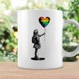Rainbow Heart Balloon Lgbt Gay Lesbian Pride Flag Aesthetic Coffee Mug Gifts ideas