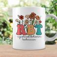 Registered Behavior Technician Rbt Retro Groovy Wildflowers Coffee Mug Gifts ideas