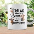 Relax Were All Crazy Its Not A Competition Cow Coffee Mug Gifts ideas