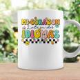 Retro Mi Corazon Late En Dos Idiomas Groovy Spanish Teacher Coffee Mug Gifts ideas