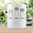 Rock Paper Scissors Cat Paws Cat Lover Coffee Mug Gifts ideas