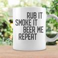 I Rub My Meat Bbq Smoker Grillmaster Beer Me Smoke'em Coffee Mug Gifts ideas