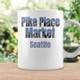 Seattle Skyline Pike Place Market Neighborhood Coffee Mug Gifts ideas