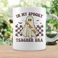 In My Spooky Teacher Era Groovy Hippie Retro Ghost Halloween Coffee Mug Gifts ideas