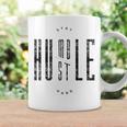 Stay Humble & Hustle Hard Quote Black Text Coffee Mug Gifts ideas