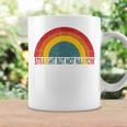 Straight But Not Narrow Retro Rainbow Lgbt Supporter Coffee Mug Gifts ideas