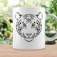 Tiger Orange Tiger Print Face Tiger Head Coffee Mug Gifts ideas