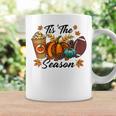 Tis The Season Spicy Latte Pumpkin Fall Leave Football Coffee Mug Gifts ideas