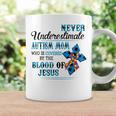 Never Underestimate Autism Mom Who Is Covered Jesus Lovers Coffee Mug Gifts ideas