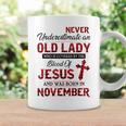 Never Underestimate An Old Lady Who Is Covered By-November Coffee Mug Gifts ideas