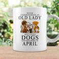 Never Underestimate An Old Lady Who Loves Dogs Coffee Mug Gifts ideas