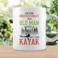 Never Underestimate An Old Man With A Kayak Father's Day Coffee Mug Gifts ideas
