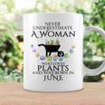 Never Underestimate A Woman Loves Plants June Coffee Mug Gifts ideas