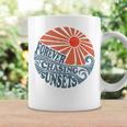 Vintage Forever Chasing Sunsets Retro 70S Beach Vacation Coffee Mug Gifts ideas