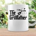 Vintage The Grillfather Funny Dad Bbq Grill Fathers Day Coffee Mug Gifts ideas