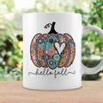 Western Hello Fall Pumpkin Boho Thanksgiving Fall Thanksgiving Coffee Mug Gifts ideas