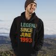 30 Year Old 30Th Birthday Gifts Legend Since June 1993 Hoodie Lifestyle