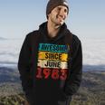 40 Year Old Awesome Since June 1983 40Th Birthday Gifts Hoodie Lifestyle