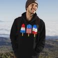 4Th Of July Ice Pops Red White Blue American Flag Patriotic Hoodie Lifestyle