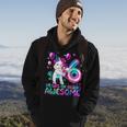 6 Years Of Being Awesome 6Th Birthday Girl Unicorn Party Hoodie Lifestyle