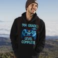 9Th Grade Level Complete Last Day Of School Funny Graduation Hoodie Lifestyle