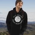 All About That Rebound Motivational Basketball Team Player Hoodie Lifestyle