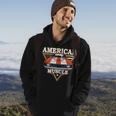 American Flag Vintage Muscle Car Hot Rod And Muscle Car Hoodie Lifestyle
